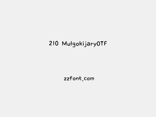 210 MulgokijaryOTF