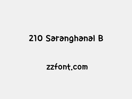 210 Saranghanal B