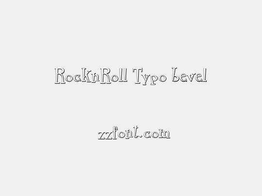 RocknRoll Typo bevel