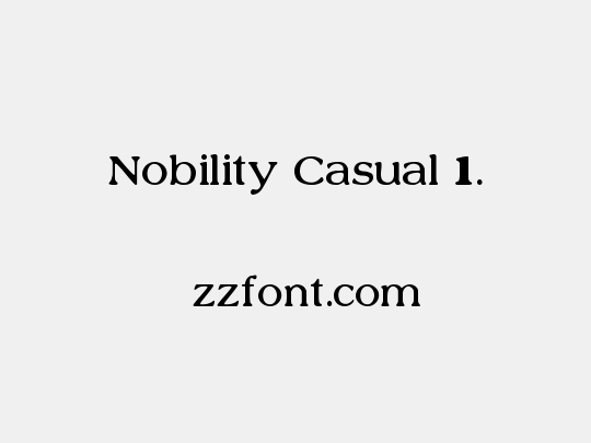 Nobility Casual 1.�