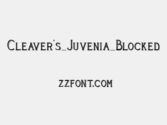 Cleaver's_Juvenia_Blocked