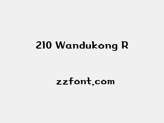 210 Wandukong R