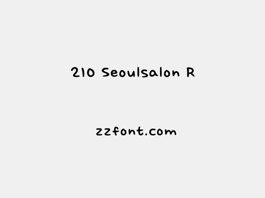 210 Seoulsalon R