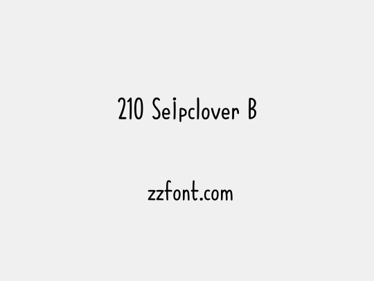 210 Seipclover B