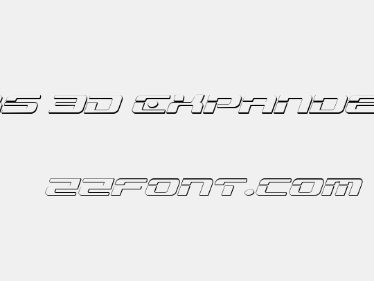 Troopers 3D Expanded Italic