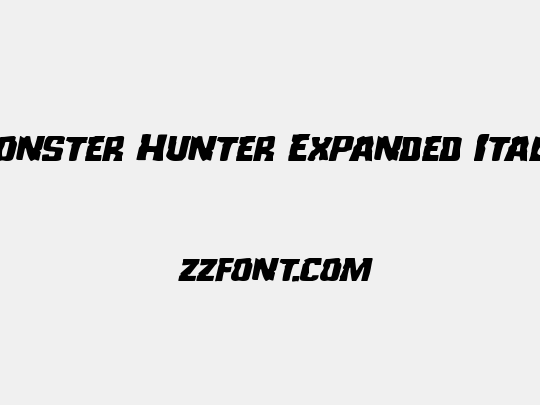 Monster Hunter Expanded Italic