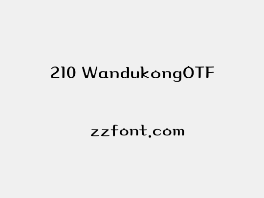 210 WandukongOTF