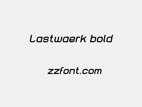 Lastwaerk bold