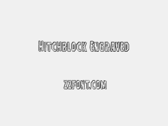 Hitchblock Engraved