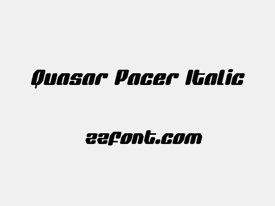 Quasar Pacer Italic