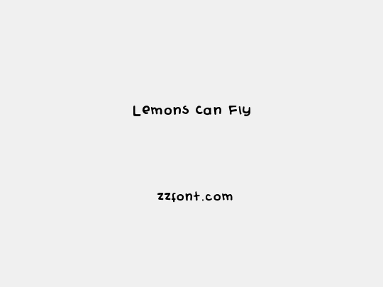 Lemons Can Fly