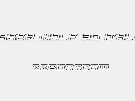 Laser Wolf 3D Italic