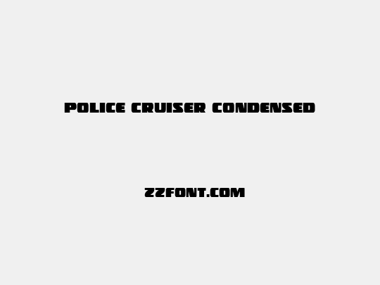 Police Cruiser Condensed