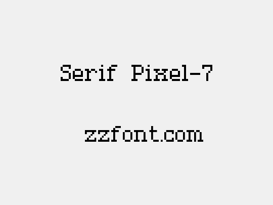 Serif Pixel-7