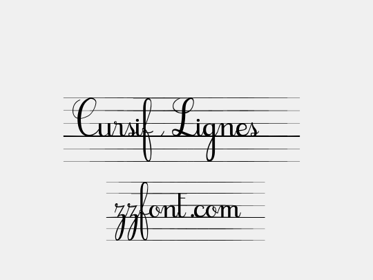 Cursif & Lignes