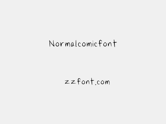 Normalcomicfont