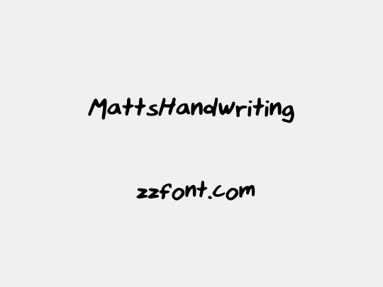 MattsHandwriting