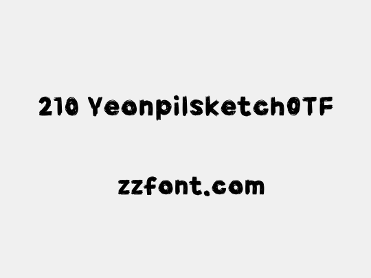 210 YeonpilsketchOTF