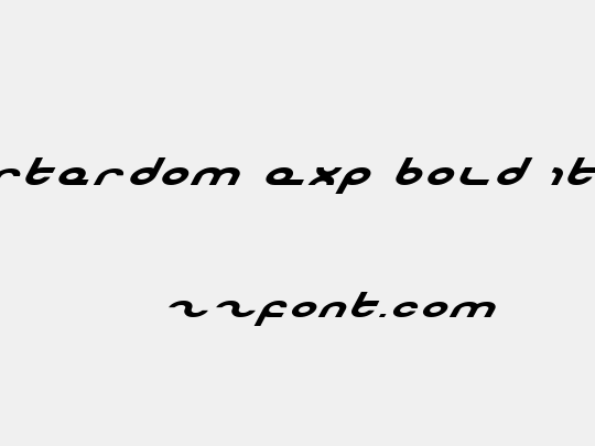 Masterdom Exp Bold Italic