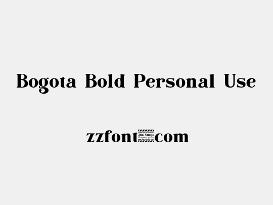 Bogota Bold Personal Use