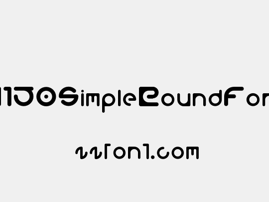 M150SimpleRoundFont