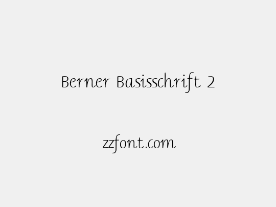 Berner Basisschrift 2