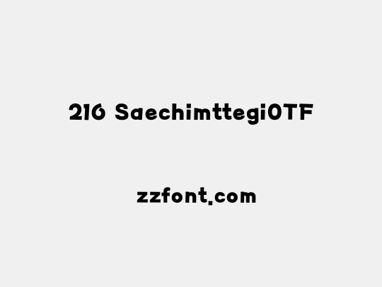 210 SaechimttegiOTF