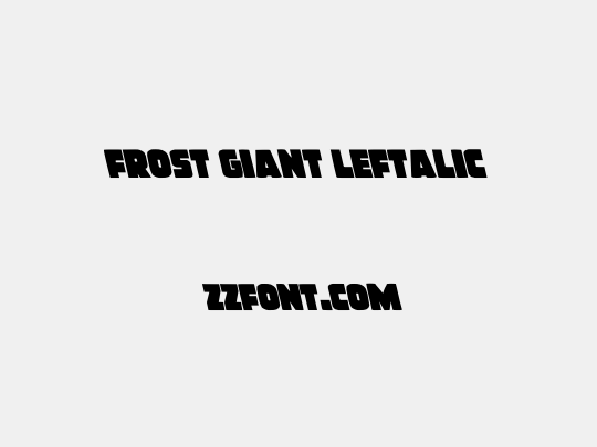 Frost Giant Leftalic