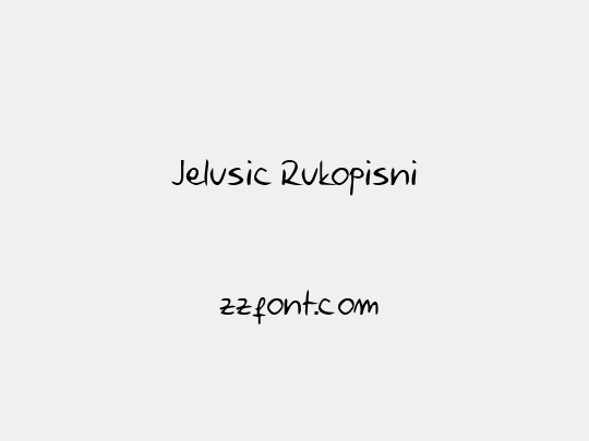 Jelusic Rukopisni