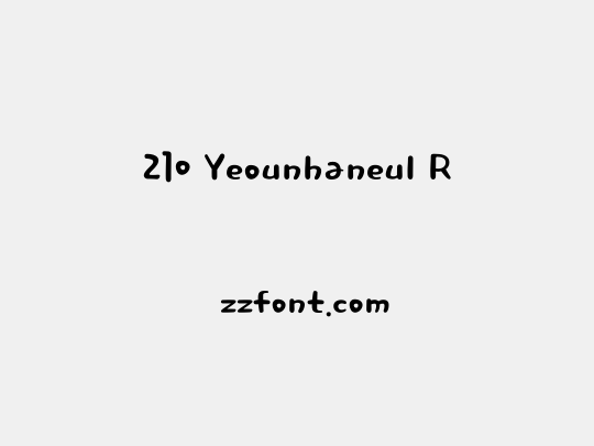 210 Yeounhaneul R