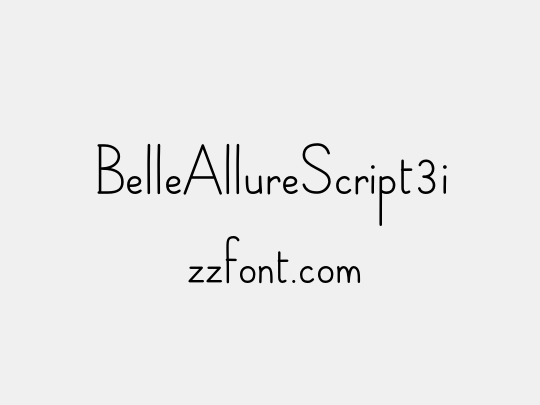 BelleAllureScript3i