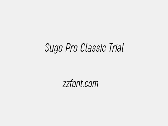 Sugo Pro Classic Trial