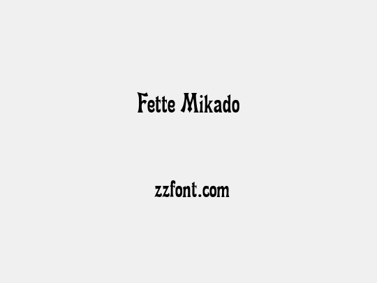 Fette Mikado