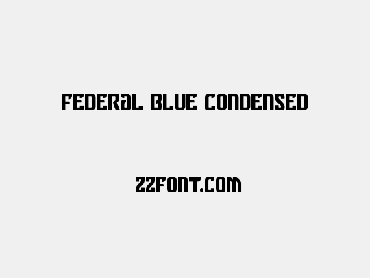 Federal Blue Condensed