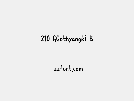 210 GGothyangki B