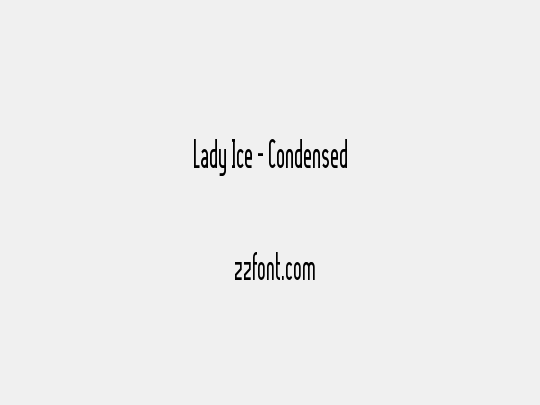 Lady Ice - Condensed