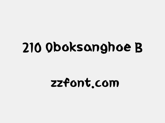 210 Oboksanghoe B