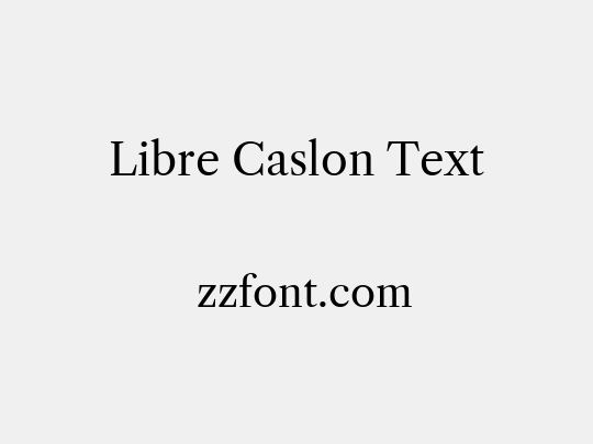 Libre Caslon Text