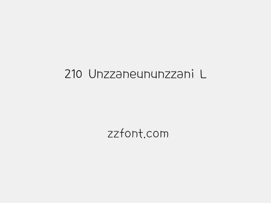 210 Unzzaneununzzani L