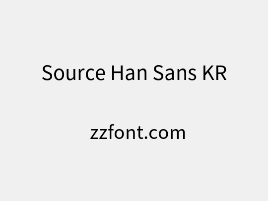 Source Han Sans KR