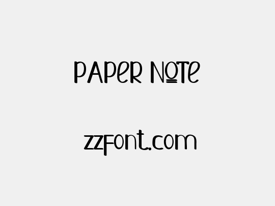 PAPER NOTE