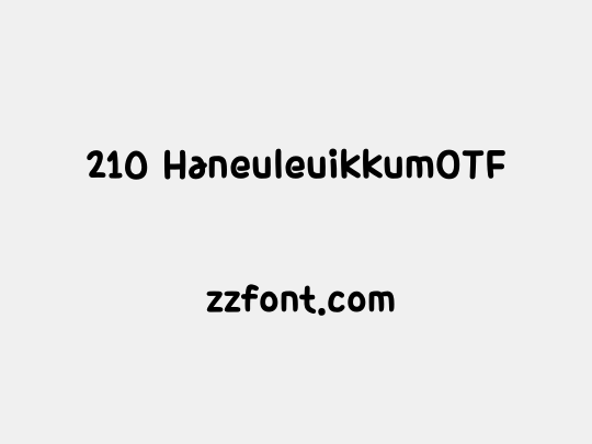 210 HaneuleuikkumOTF