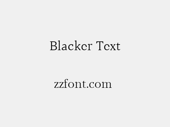 Blacker Text