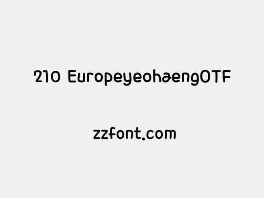 210 EuropeyeohaengOTF