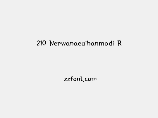 210 Nerwanaeuihanmadi R