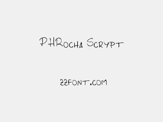 PHRocha Scrypt