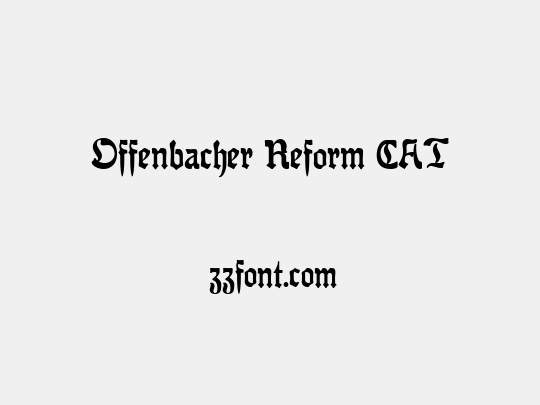 Offenbacher Reform CAT