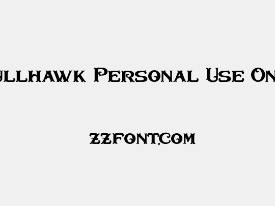 Bullhawk Personal Use Only