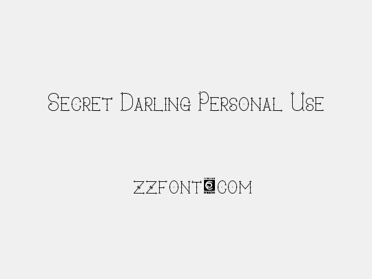 Secret Darling Personal Use