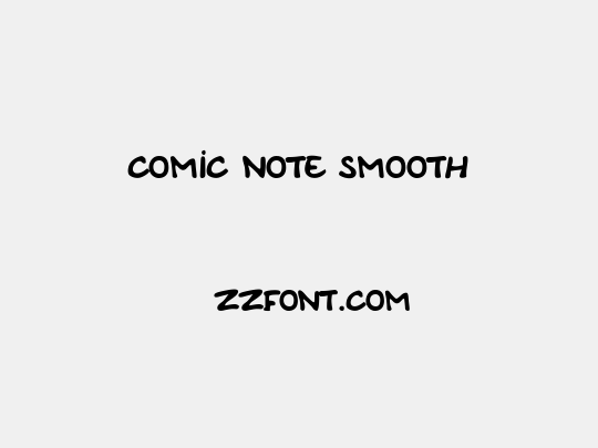 Comic Note Smooth